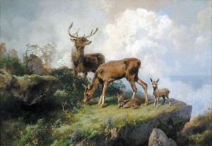 Herzog Hermann Deer on a Ledge
