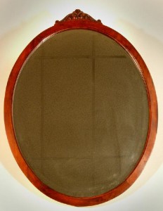 Mahogany Oval Mirror, lot 210, Wall, Aug 26, 2012